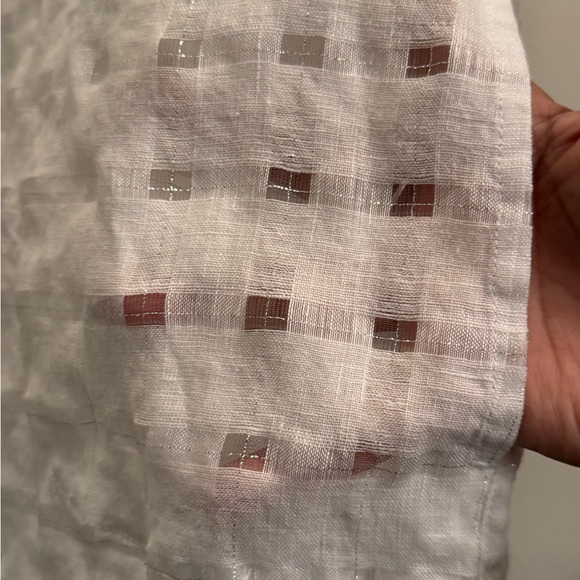 Chico's Ivory Textured Blouse - Picture 4 of 5